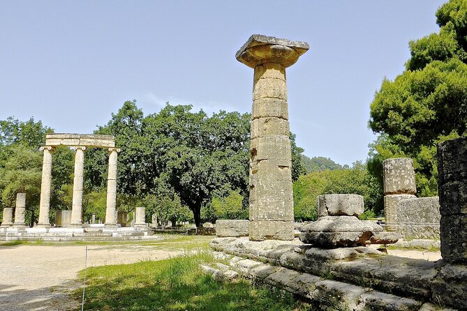 5-Day Ancient Greece & Zakynthos Turtle Island Tour - Day 2: Ancient Olympia core sites, flea market tastings, honey farm, and your ferry to Zakynthos