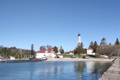 A Self-Guided Drive of Southern Door County's Natural Heritage - The lighthouse and the canal drive: built in 1899, still doing its job