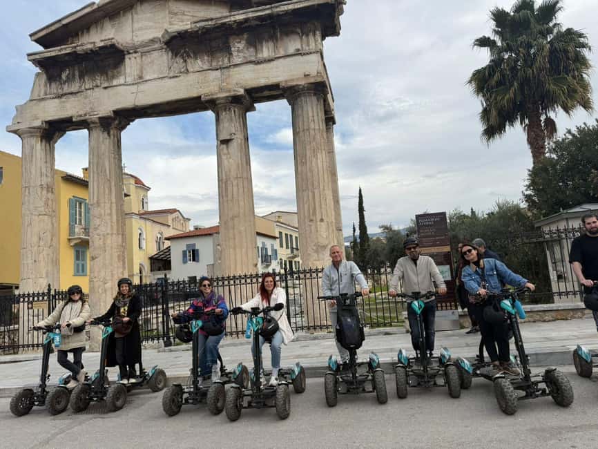 Ancient Athens Electric ATV Scooter Tour - Monastiraki Square Pass-Through and Roman Athens Layers