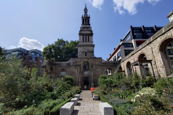 Ancient Hidden Gems in the City of London - Old Bailey’s Christchurch shell garden: war damage turned into a courtyard lesson