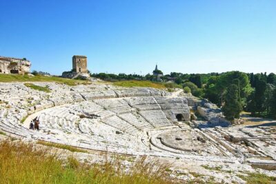 Ancient Syracuse: private guided tour of the Neapolis archaeological park - Teatro Greco: the big Greek theater and the summer cover issue