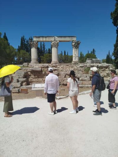 Athens: Ancient Corinth Tour with Official Guide & Tickets - Standing Above the Corinth Canal’s 90-Meter Cliffs