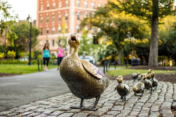 Boston: Votes for Women History Tour of Back Bay - Boston Public Garden and the Washington equestrian statue: where the walk stays calm
