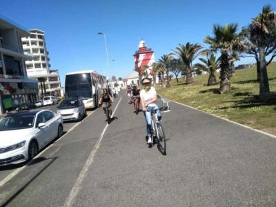 Cape Town Guided City Cycling Heritage Tour - Private Tour - Green Point and the Cape Town Stadium area: parks, paths, and a modern landmark