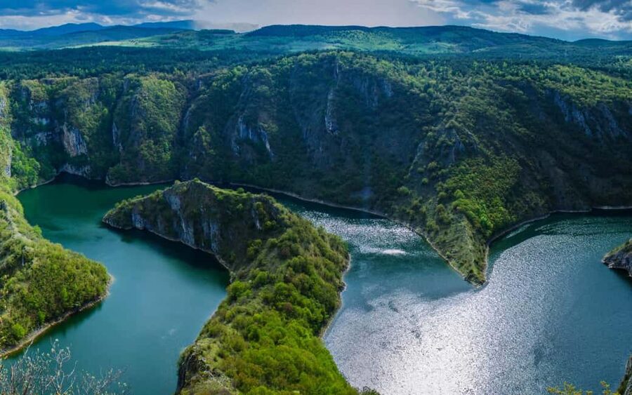 City of Side: Green Canyon, Waterfall, Ancient City Mix Tour - At the lake: swimming, jet skis, and the foam party