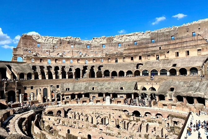 Colosseum with Arena guided tour up to 14 people - Palatine Hill and Roman Forum: access included, guide not included