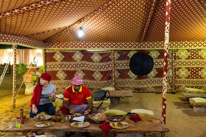 Dubai Camel Desert Safari, Traditional Meal & Heritage Activities - Platinum Heritage camp with torch-lit Bedouin vibes