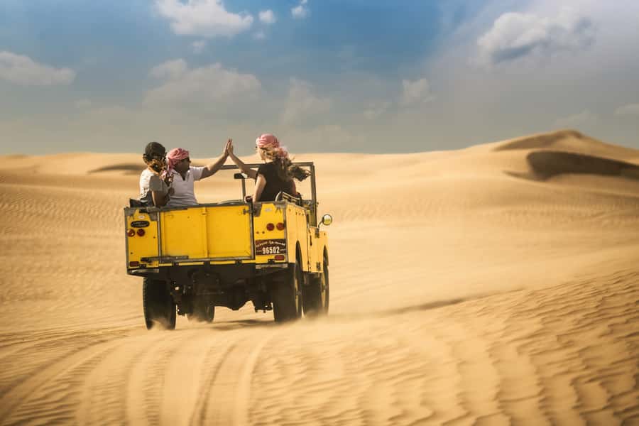 Dubai: Heritage Safari in Vintage Land Rover with Dinner - The Bedouin-style private camp: coffee, henna, camels, and shisha