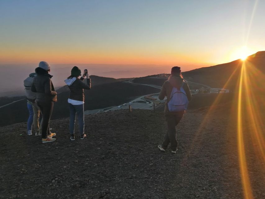 Etna excursions at sunset ancient craters and lava flows - Getting picked up in Trecastagni and heading uphill