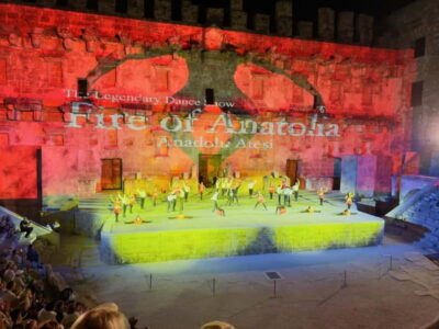 Fire of Anatolia Dance Show at Ancient Aspendos - What you will actually see: folk dance, costumes, live music, and pyrotechnics