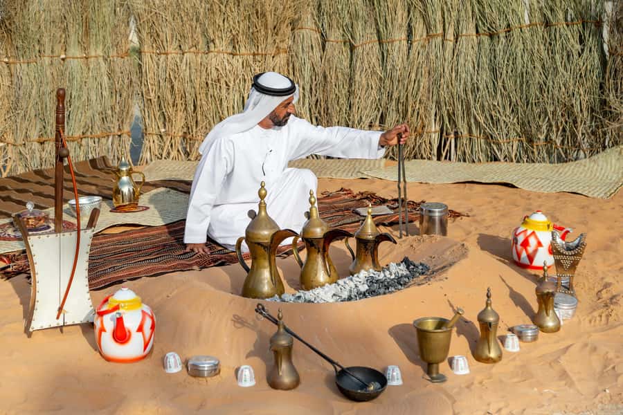 From Abu Dhabi: Grand Mosque, Royal Palace& Heritage Village - Heritage Village: Desert Life, Crafts, and Marketplace Browsing