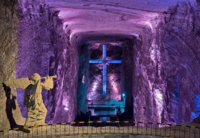 From bogota: Salt Cathedral tour a Cultural Heritage Tour - Entering the Salt Cathedral: Stations, Chapels, and That Illuminated Cross