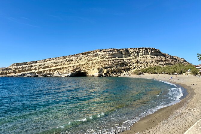 Full-Day Private Tour in Matala Caves and Ancient Gortyn in Crete - Matala Caves: sandstone, sea air, and 1960s counterculture lore
