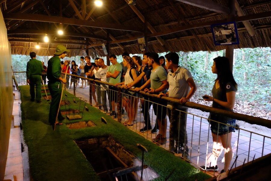 HCMC: English or German War History Tour: Tunnels & Museums - Independence Palace: architecture that turns into a timeline