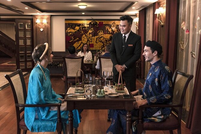 Heritage Cruises Best Luxury Cruise to Halong and Lan Ha Bay 2D1N - Night on the bay: squid fishing and top-deck views