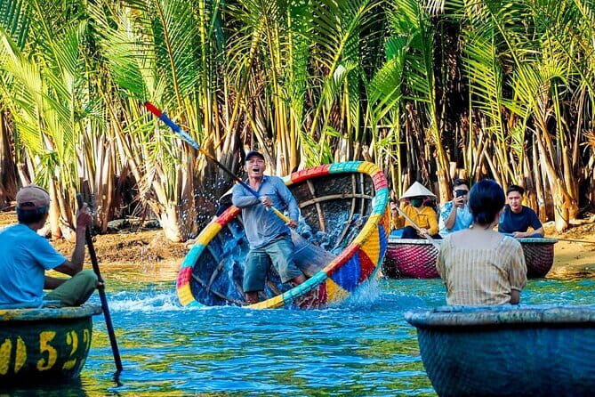 Hoi an Coconut Boat & Hoi an Ancient Town From Da nang or Hoi an - Pickup, air-conditioned transport, and mobile tickets: smooth when it works