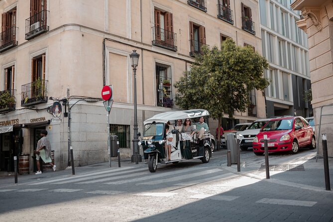 Madrid Historical Tour with Local Guide in Eco Tuk Tuk Private - Prado area and Jerónimos: art + a Gothic-Renaissance church