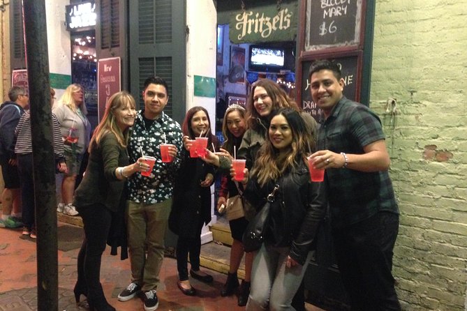 New Orleans Drunk History Tour - To-Go Drinks and Bar Stops: How the Night Gets Built