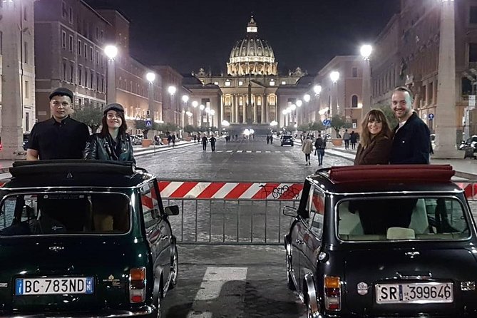 NIGHT TOUR THINK BIG, GO MINI! Rome in Mini Cooper Classic Cabrio - Why a Mini Cooper Classic Cabrio beats the usual Rome night tour