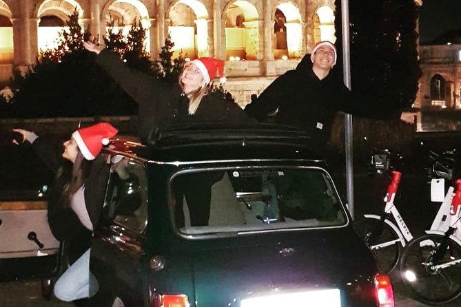 NIGHT TOUR THINK BIG, GO MINI! Rome in Mini Cooper Classic Cabrio - Trevi Fountain: the 10-minute photo mission that still works