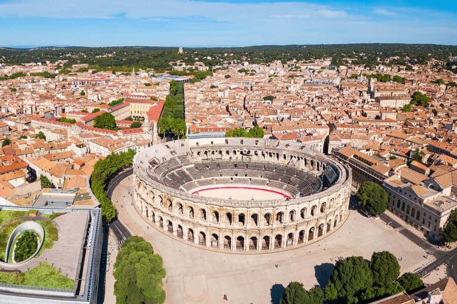 Nimes: Ancient Roman Arena Ticket & Old Town Audio Tour - Panoramic Photos From the Spectator Stands (And the Best Way to Plan It)