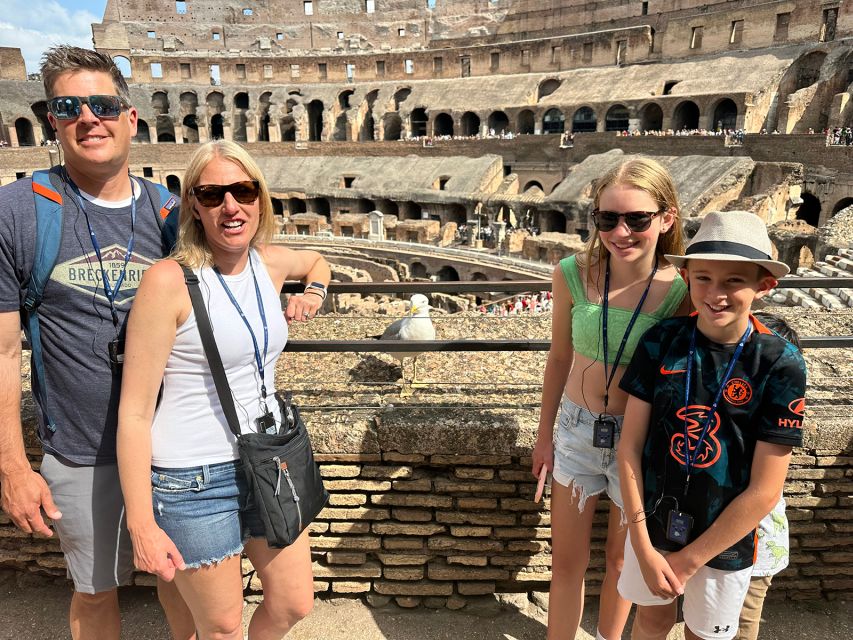Private Colosseum & Ancient Rome Family Tour for Kids - Inside the arena: stories, illustrations, and gladiator-style games