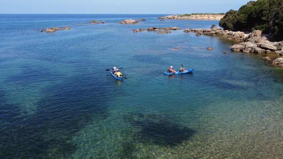 Private Sea Kayak over sunk city of ancient Feia - Price and value: what $347 per group really buys