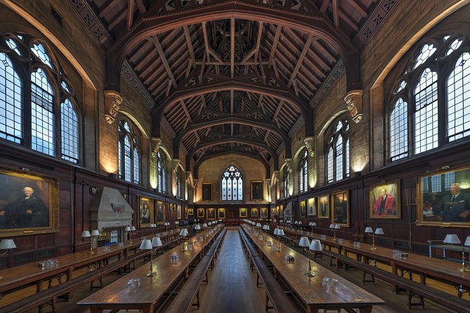 Reformation Oxford Christian History Tour private groups - Divinity School at the Bodleian: optional entry that links Latin exams to Harry Potter