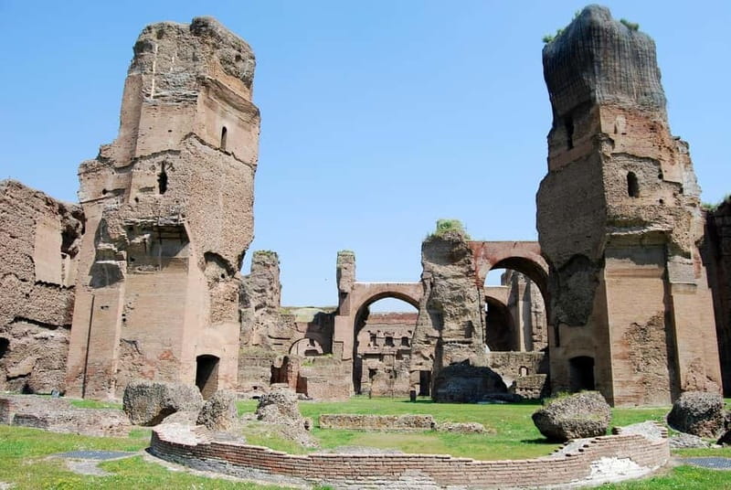 Rome: Ancient Baths of Caracalla Ticket & Audio Guide - How the visit flows: pool, gymnasium, and massage rooms