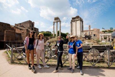 Rome: Colosseum and Ancient Rome Tour - Meeting point at Via delle Terme di Tito: timing and name checks