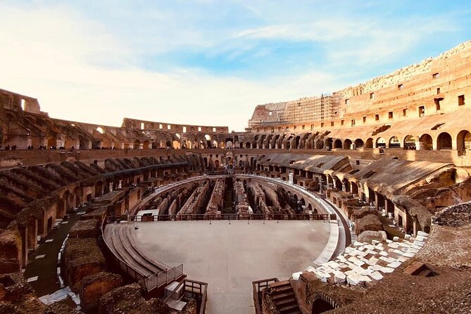 Rome: Colosseum with Arena, Roman Forum and Palatine Guided Tour - Entering the Colosseum From the Arena Floor