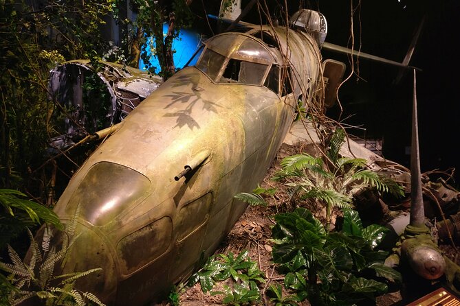 Skip the Line: Dangerous Skies WWII Exhibition - Omaka Aviation Heritage Centre - Omaka Aviation Heritage Centre: WWII aircraft with real craft behind them