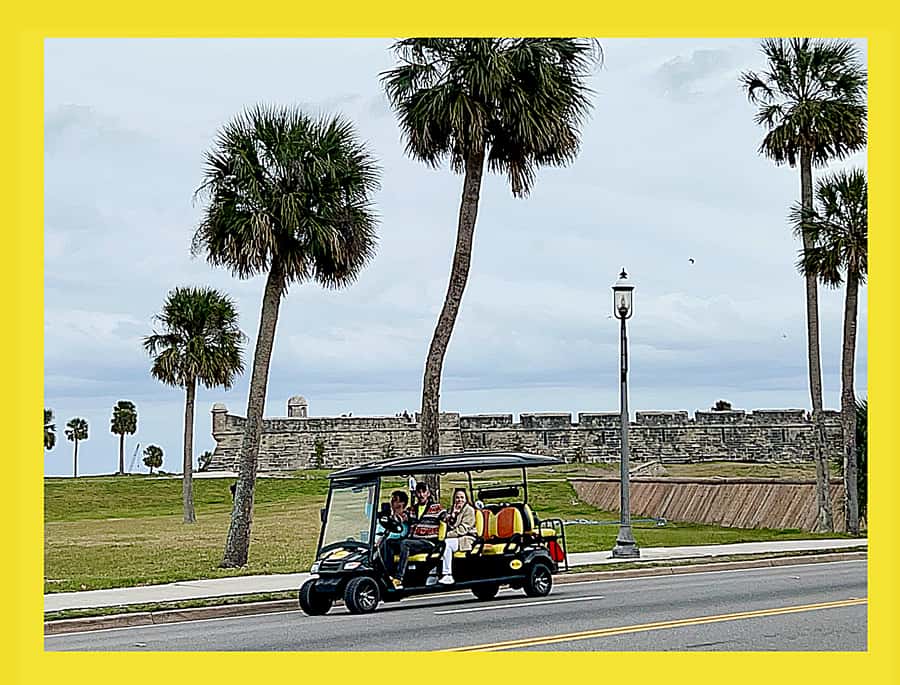 St.Augustine History Tour on Premium Golf Cart with PiCk Up - Key points to know before you ride