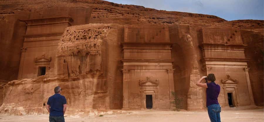 Visiting The Incredible Heritage Site Hegra in AlUla - Entering Hegra from AlUla: why this UNESCO site feels special