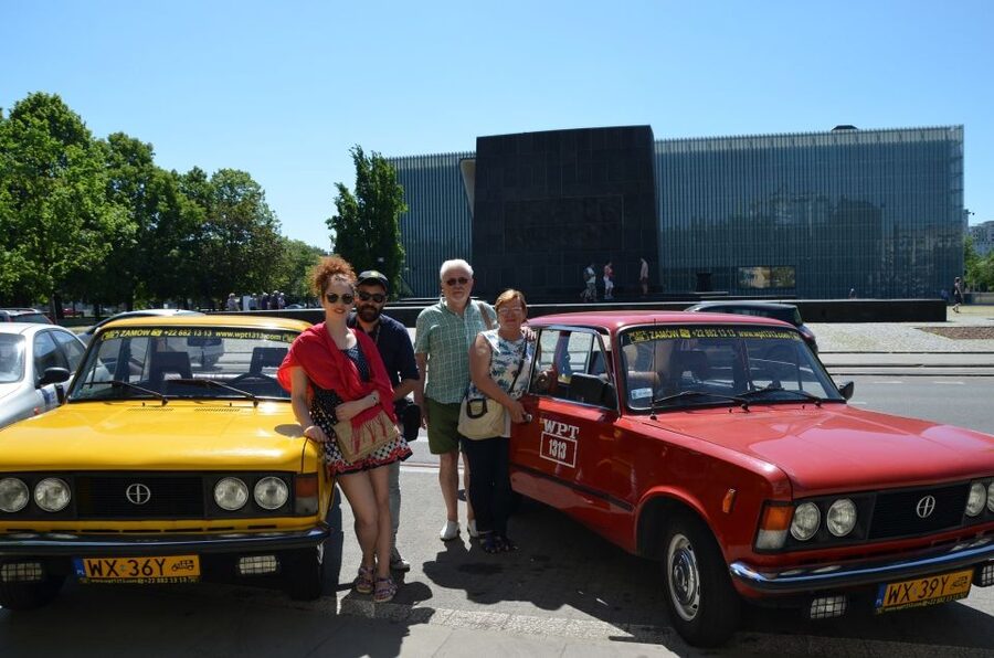 Warsaw Jewish Heritage Private Tour in Retro Fiat - Hotel pickup and the first drive into the story
