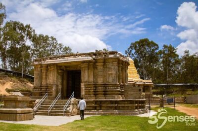 World heritage Somnathpur sculptures and Talakadu temple mystery - Keertinarayana Temple: black granite meets Hoysala style